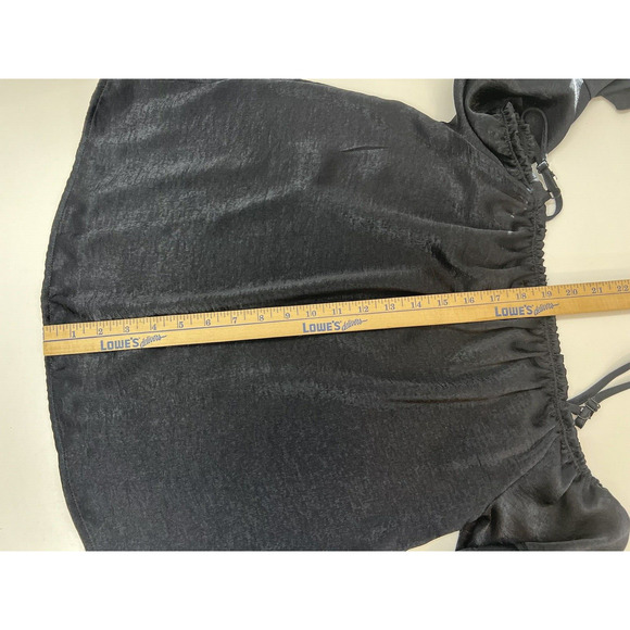 Womens Crave Fame by Almost Famous Top Size Small Black Cold Shoulder - Picture 10 of 11